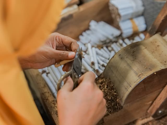 Traditional Indonesian tobacco leaves